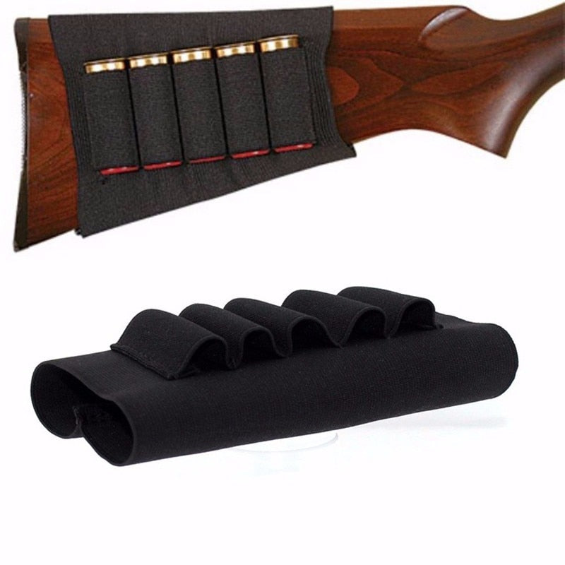 Pouches Gun Accessories Buttstock 12 Gauge Ammo Cartridges Holder Elastic for Hunting Shooting ELUANSHI neoprene Nylon Fabric